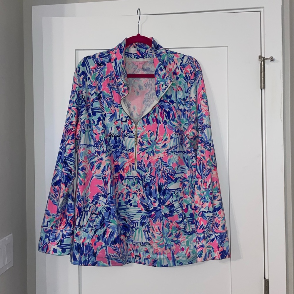 Lilly Pulitzer UPF 50+ Skipper Printed Popover in Multi Cabana Cocktail